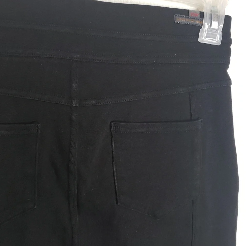 Citizens of Humanity Manner Black Denim Mini Skirt Y2K Minimalist USA Made Sz 27